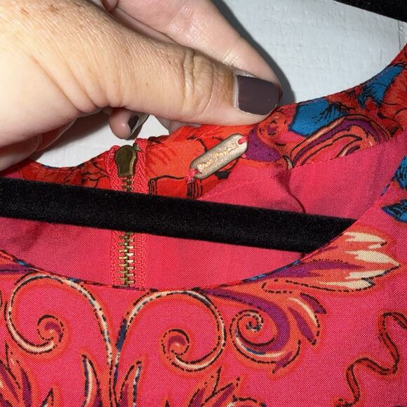 Free People Women’s Yara Floral Mini Dress Rose Combo Size Medium - Picture 4 of 4